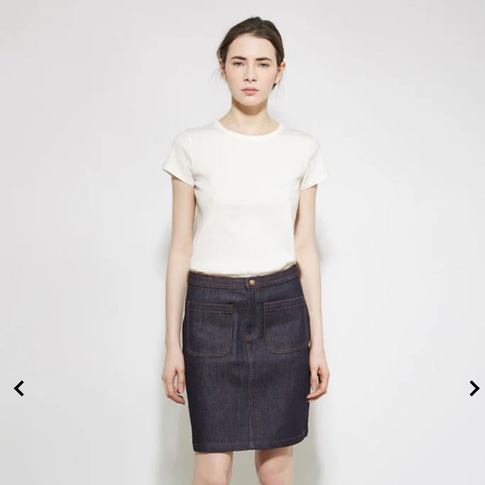 APC A.P.C. 70s denim jeans patch pocket straight mini 34